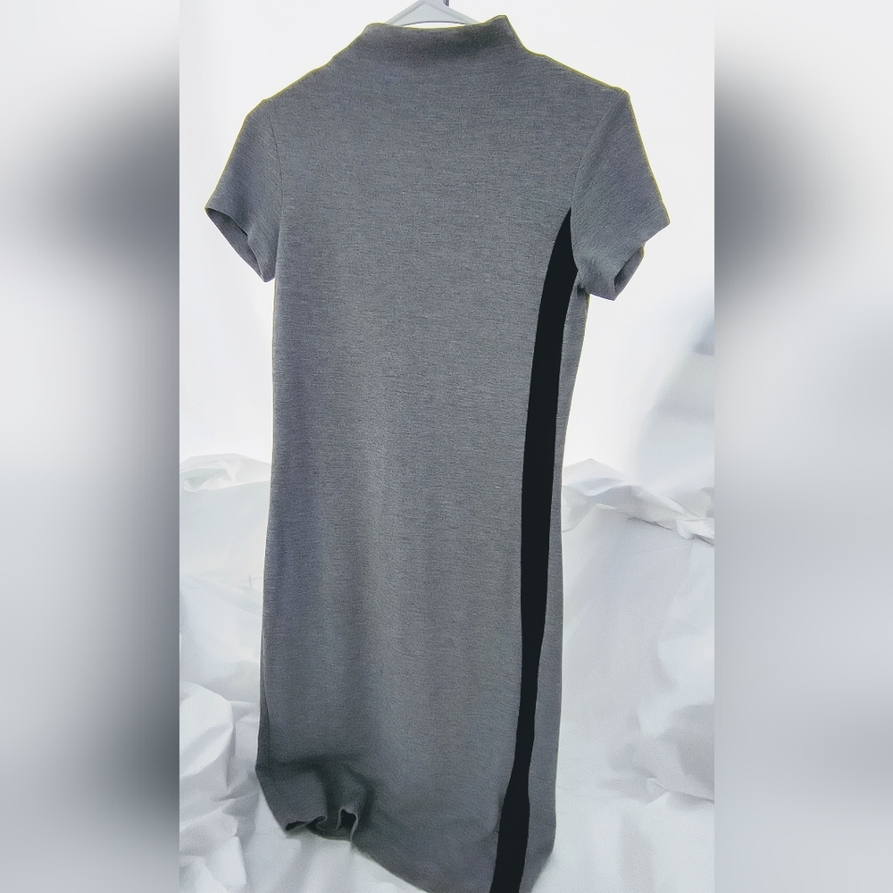 Gianfranco Ferre Gray and Black Midi Dress